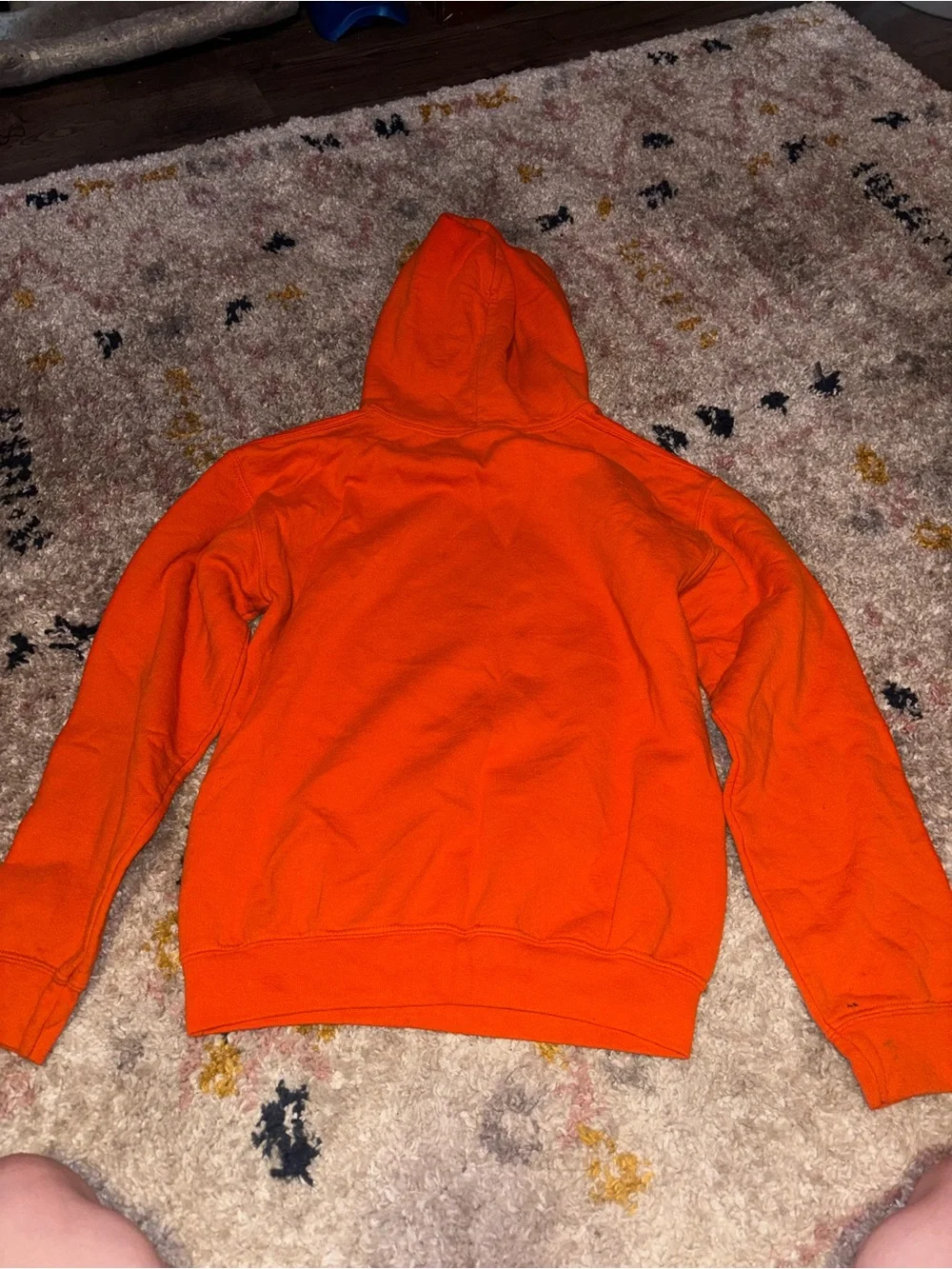 Gildan Orange Hooded Sweatshirt with 'Shake 'N Bake' Football Graphic